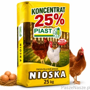 PIAST Koncentrat dla Kur Niosek 25% z ziołami – na Jajka 25 kg